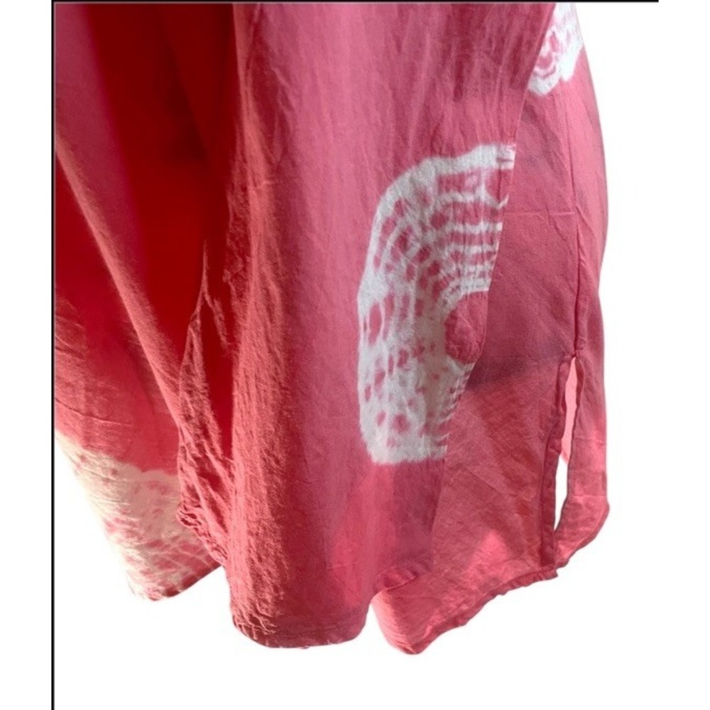 Bleu Clair Claire Pettibone Coverup Tunic Pink Tie Dye‎ Made USA Women's Medium - Picture 2 of 10